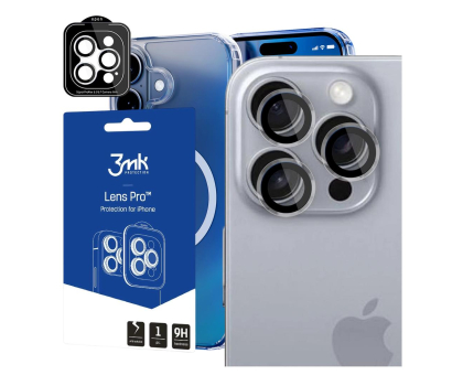 Szkło i folia ochronna 3MK Lens Protection Pro do iPhone 16 Pro/16 Pro Max Transparent 5903108588621